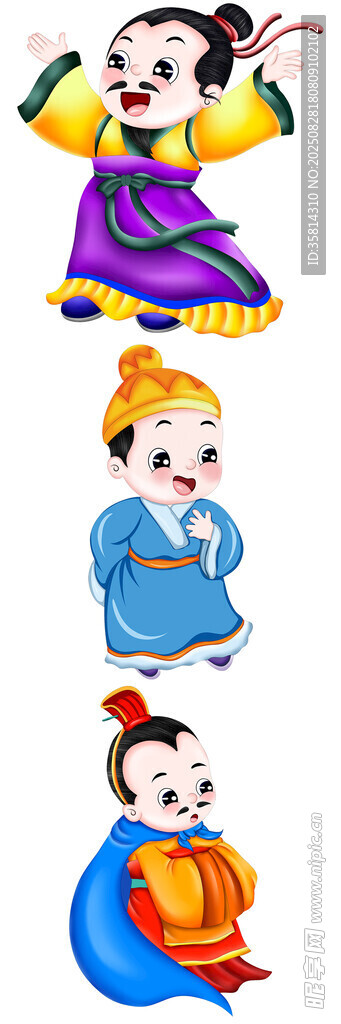 传统可爱娃娃形象展示
