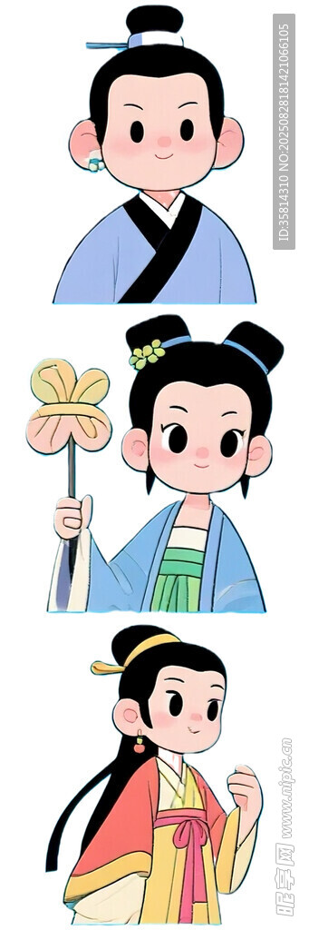 古代人物形象插画