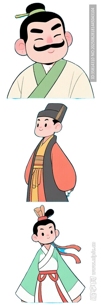 古代人物卡通形象集合