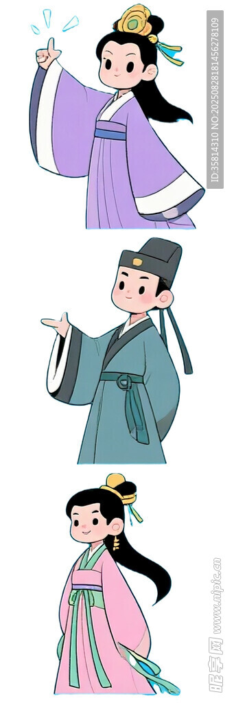 古代女子服饰造型展示