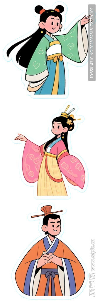 古代角色扮相尽显古风韵味