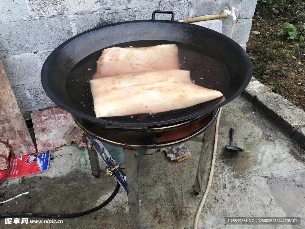 户外炭火烤肉场景