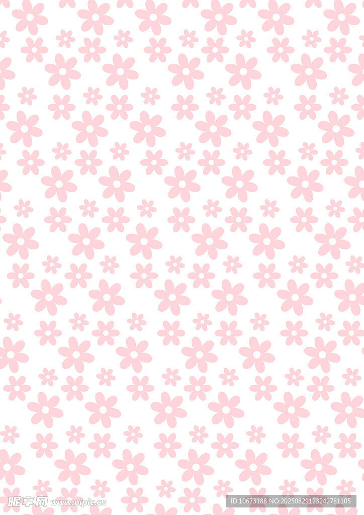 粉色小花图案背景纹理