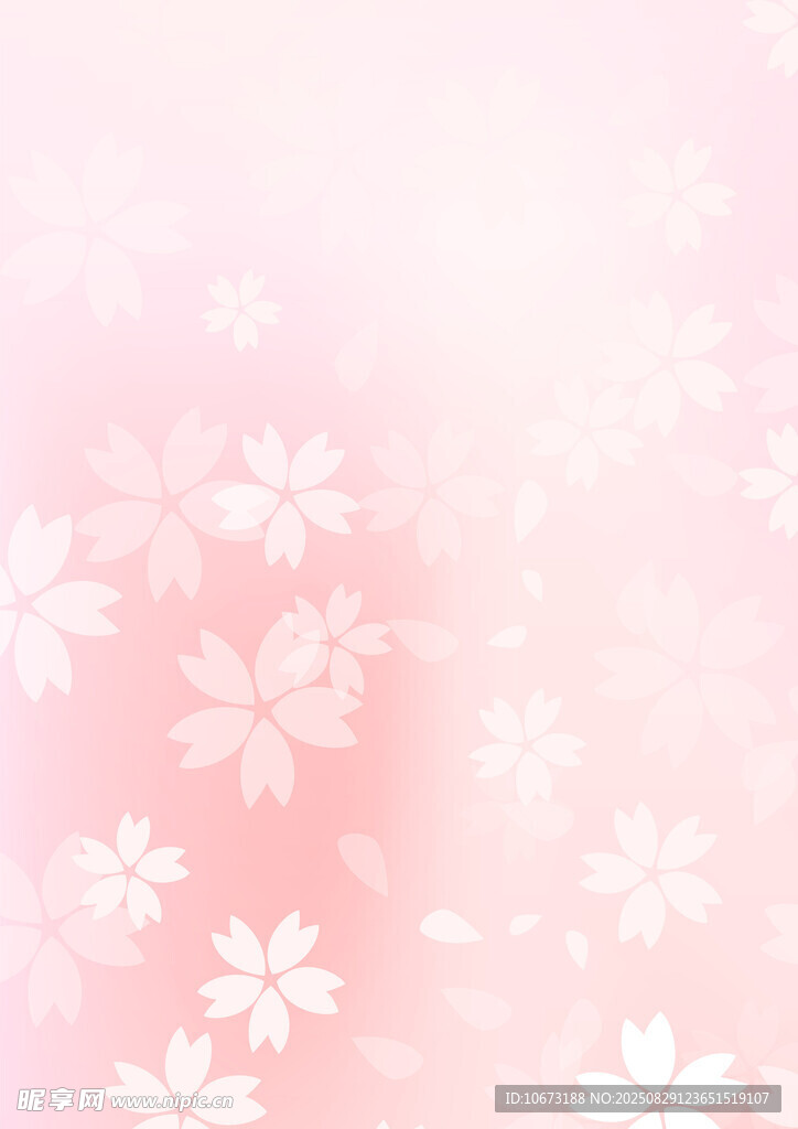 粉色樱花背景图