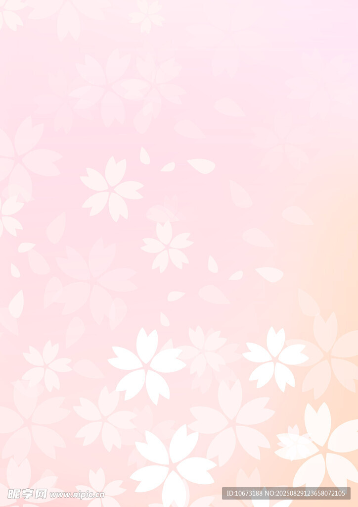 粉色樱花背景图