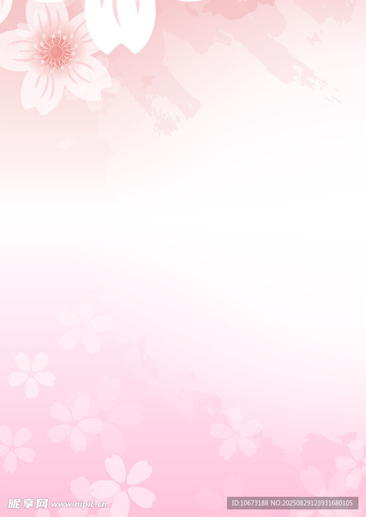 粉色樱花浪漫背景图