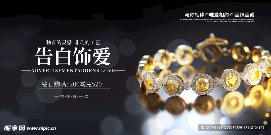 告白偏爱主题珠宝展示