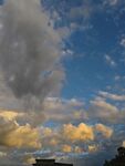 夕阳下的绚丽天空