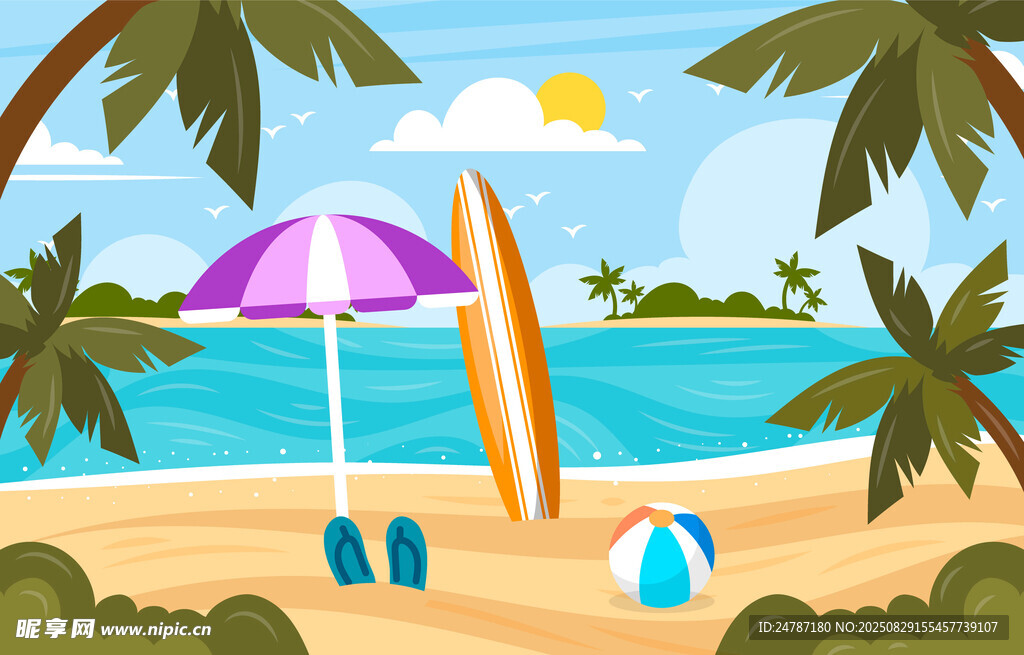 夏日海滩