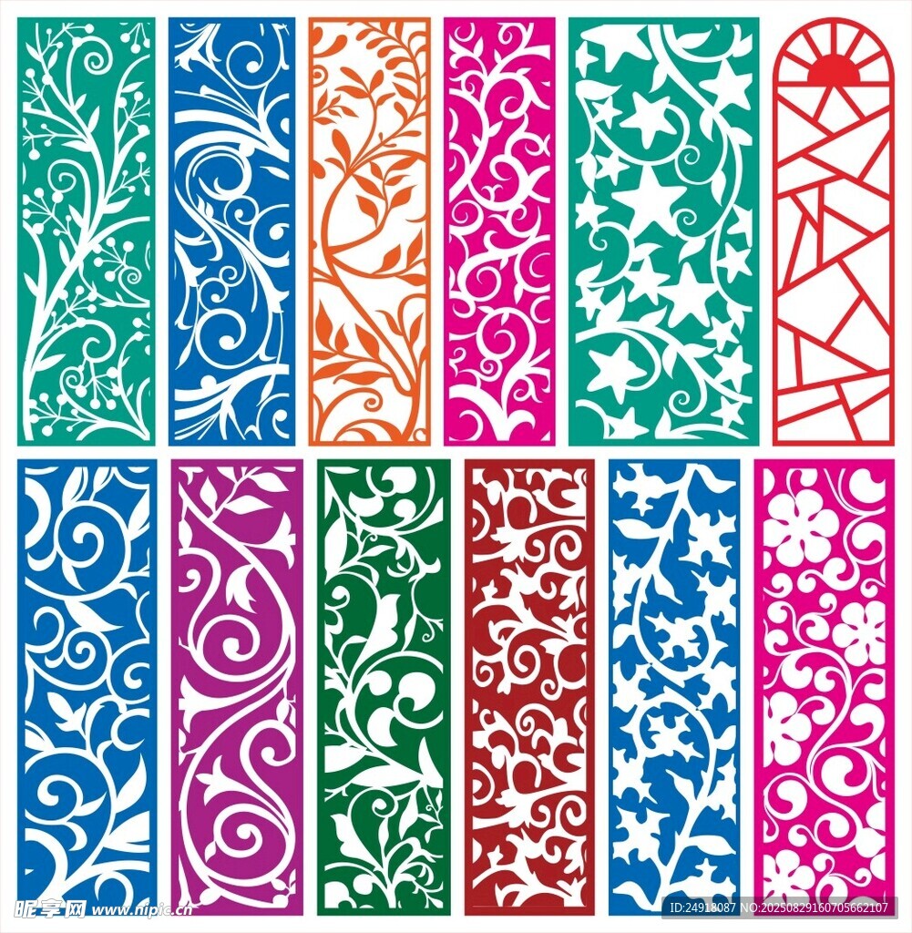窗花 镂空花纹 屏风 隔断雕花