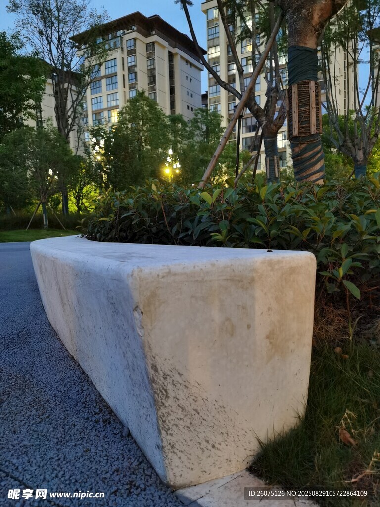户外石质休闲景观座椅