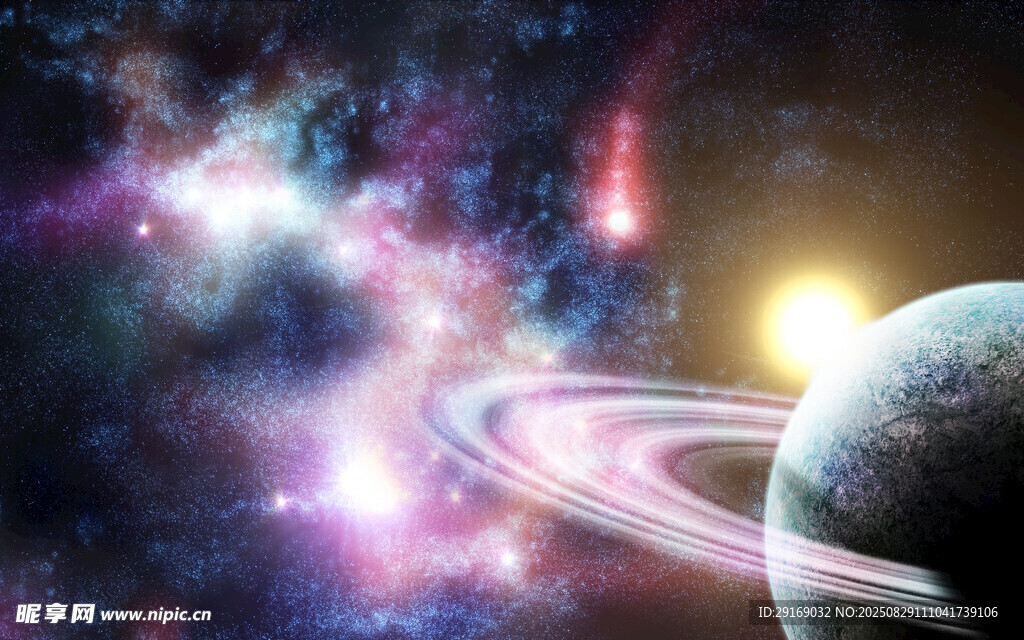 梦幻宇宙中的行星景象