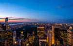 城市夜景俯瞰图