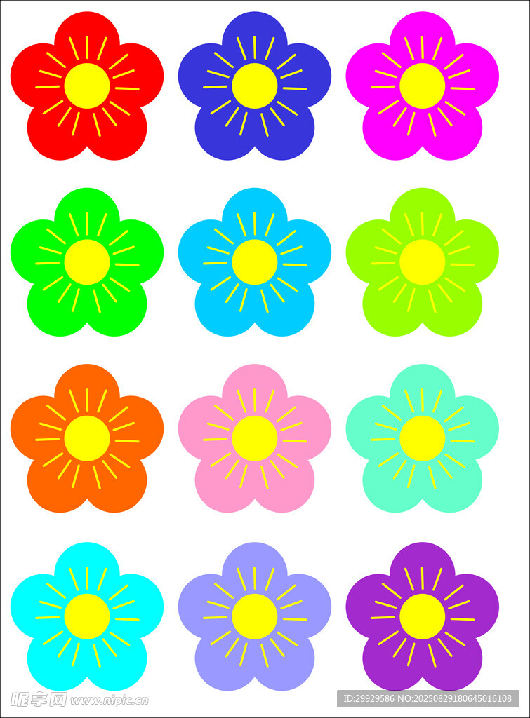 小花贴纸
