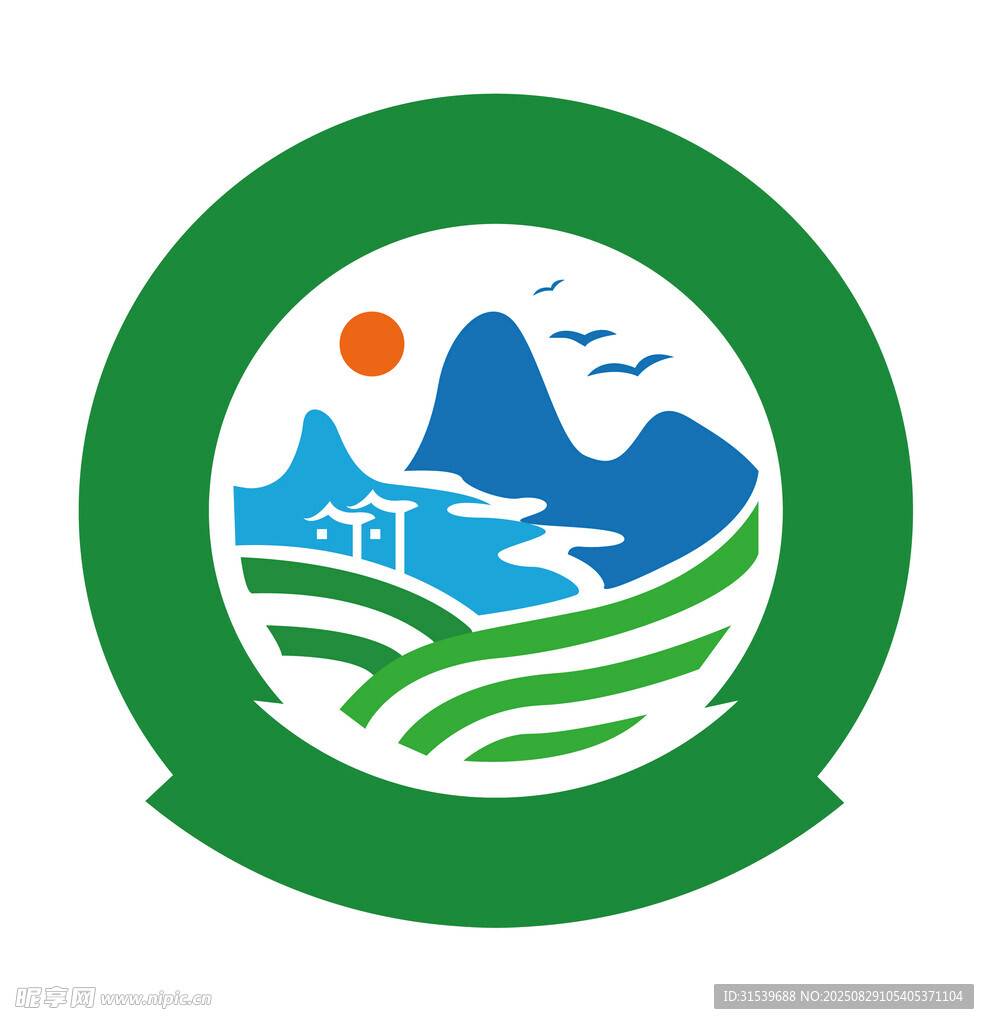 绿色山水logo