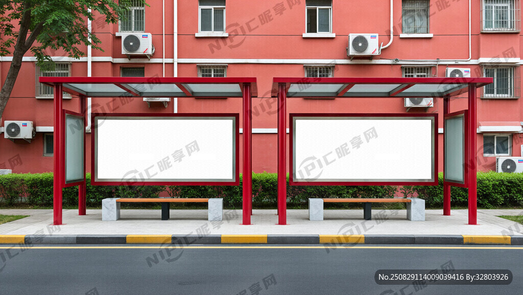 红色金属材质文化长廊