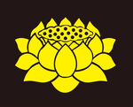 黄色莲花图案