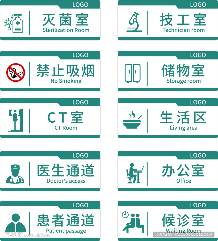 医院科室导视标识