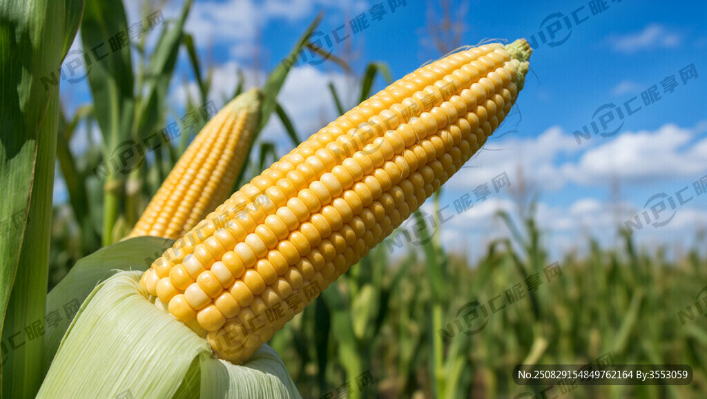 生成一个高清的玉米果穗 。