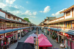 太昊陵商业古街集市热闹景象
