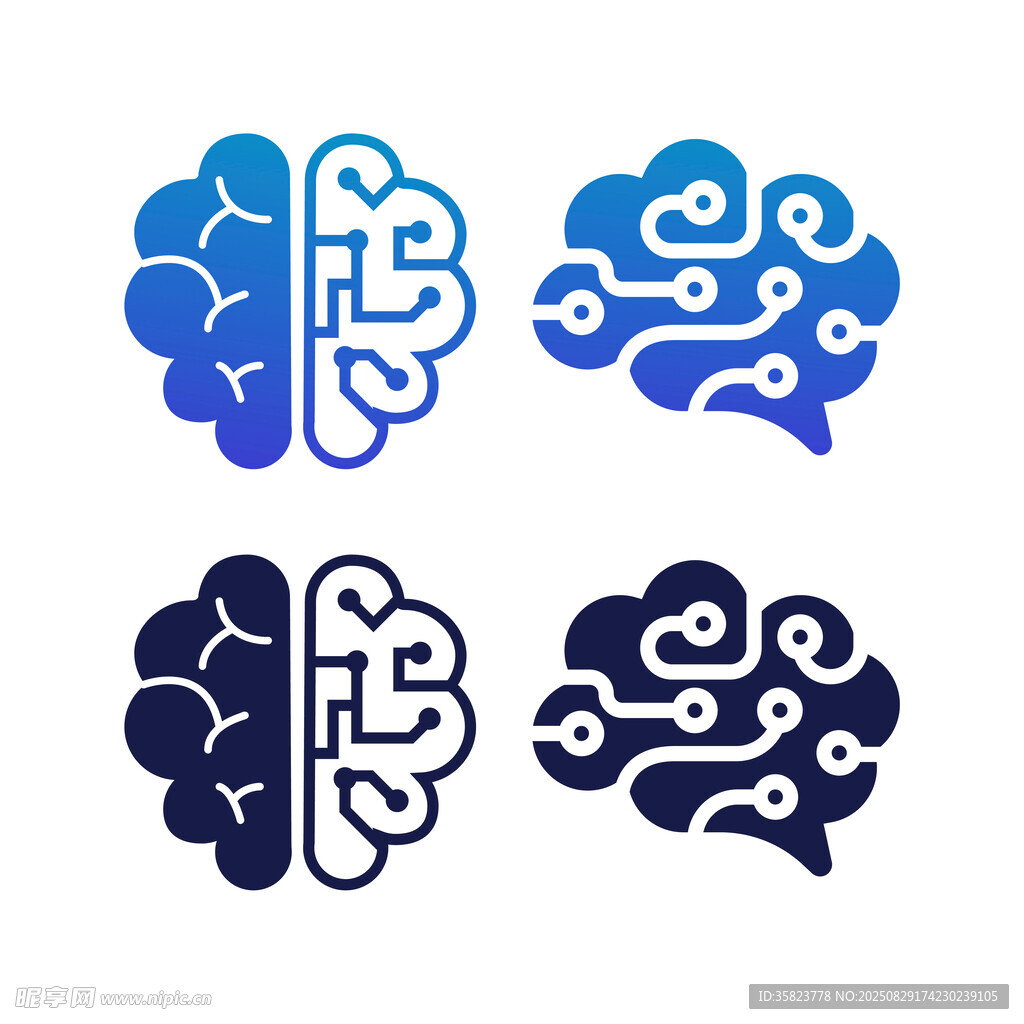 科技大脑图案