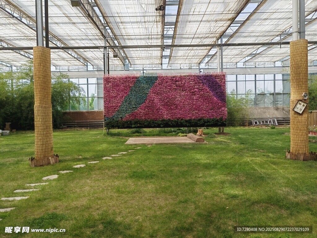 温室中的绿植景观