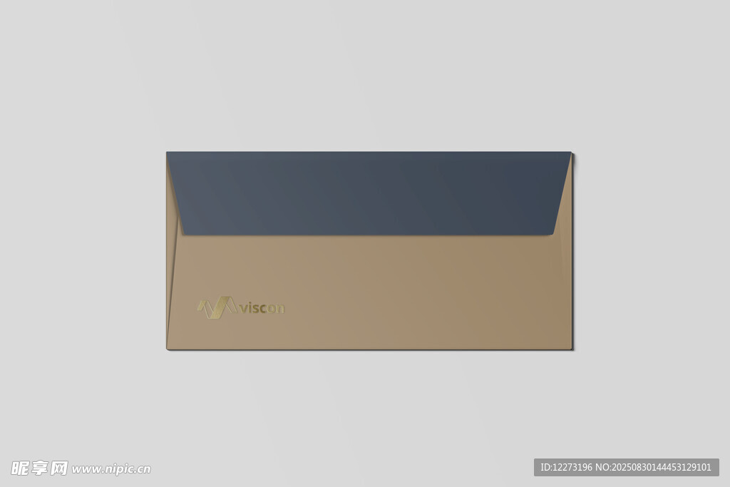 简约棕色信封展示
