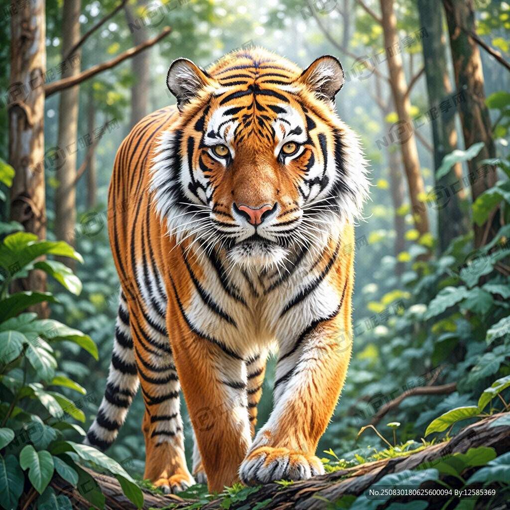 一只红色的老虎