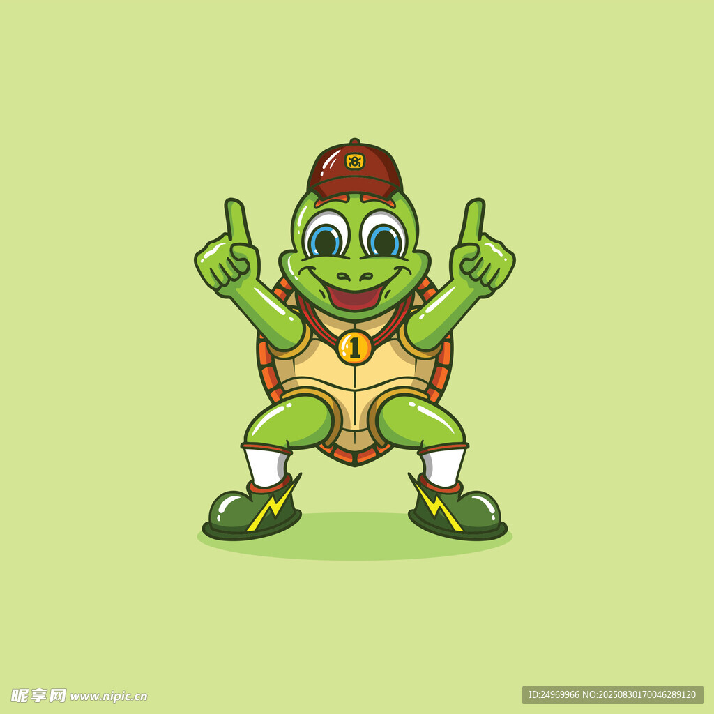 可爱乌龟卡通形象