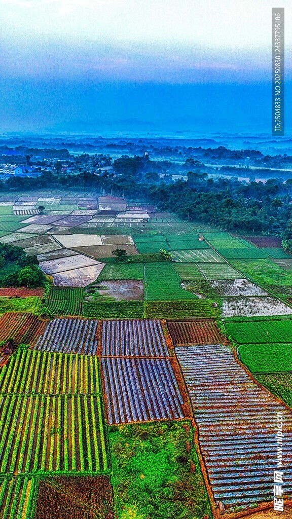 田园风光航拍美景
