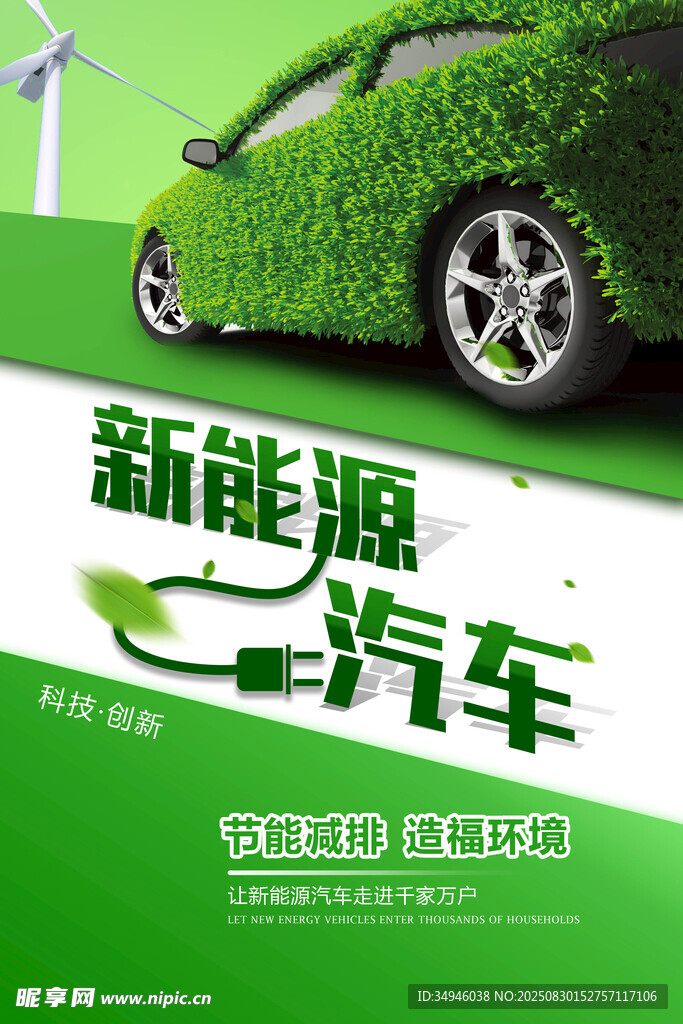 新能源汽车宣传海报