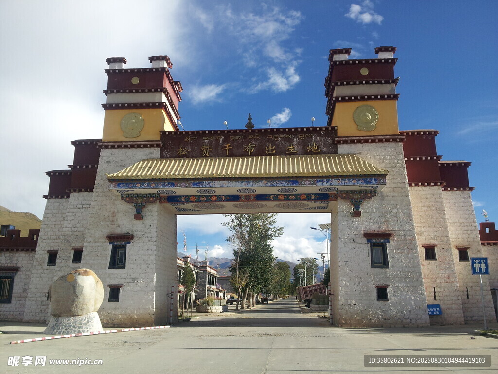 藏式风格大门建筑景观