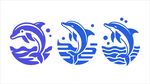 海豚图案