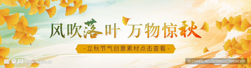 立秋海报