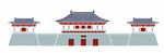 中式古建筑 三座传统楼阁