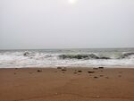 海边沙滩海浪风景图