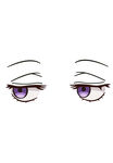 紫色眼眸插画