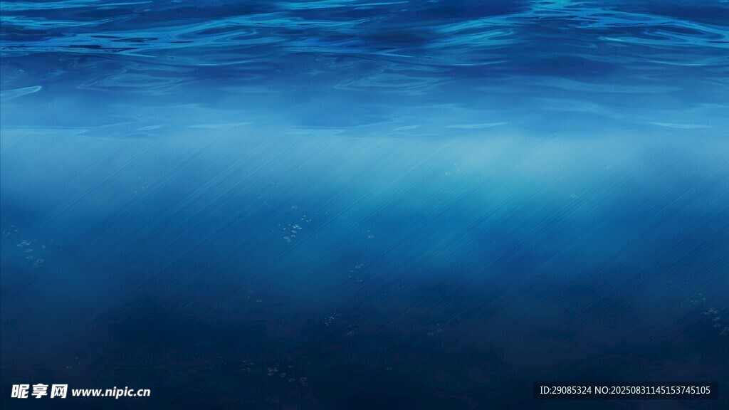 蓝色海洋水面背景图