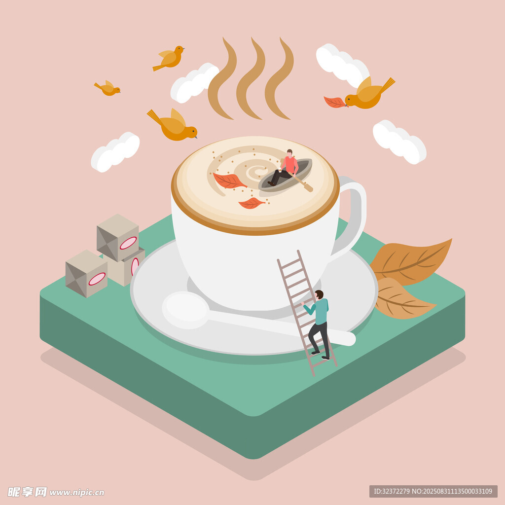 梦幻咖啡杯中的奇幻世界