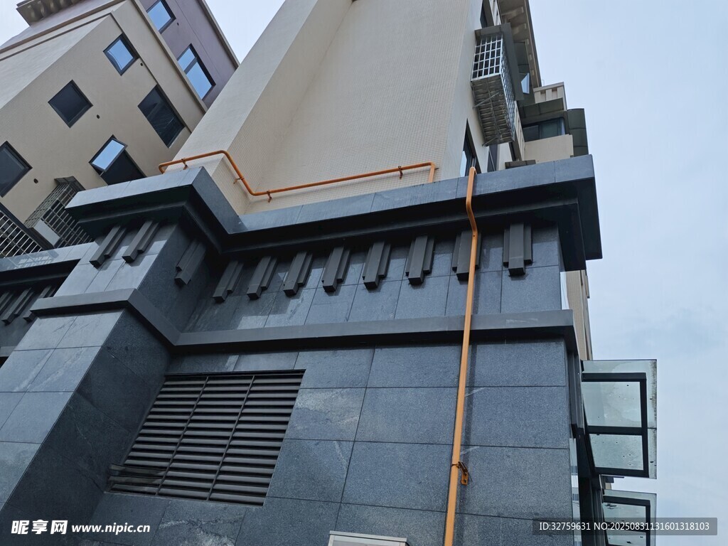 城市建筑外立面局部景观