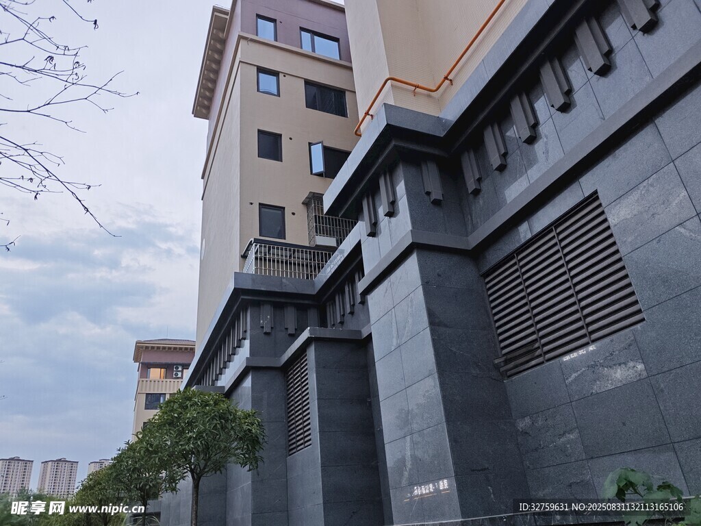 现代建筑外墙局部景观