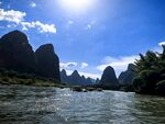 阳朔漓江山水美景如画