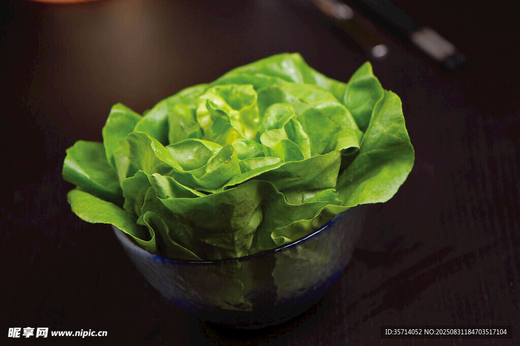 碗中鲜嫩生菜