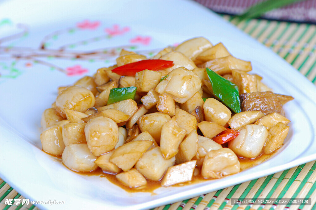 烧汁杏鲍菇炒鲜贝