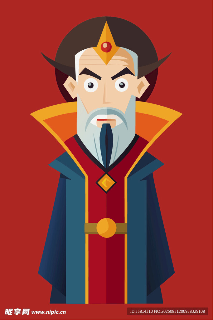 威严魔法师形象