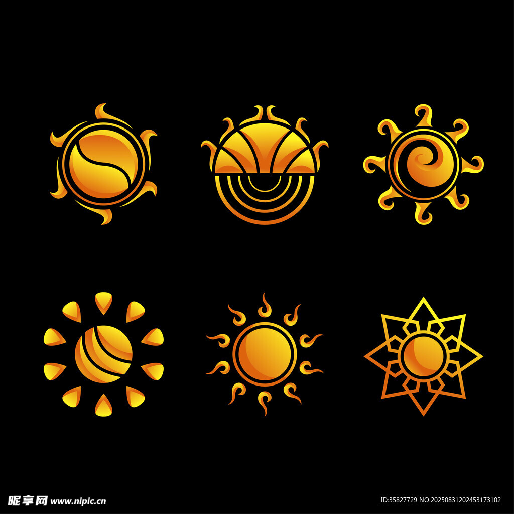 金色太阳图标