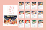 2025年精美日历台历挂历