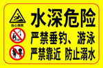 水深危险  严禁垂钓
