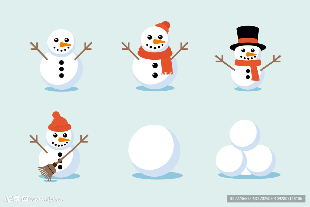 卡通雪人