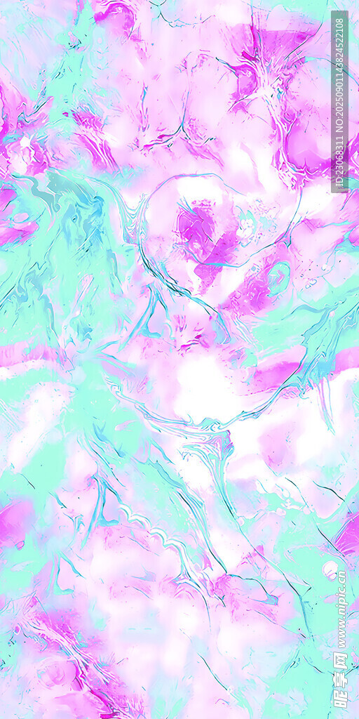 梦幻渐变流体艺术图案